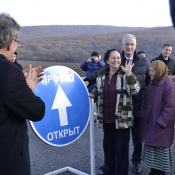 Открытие движения транспорта на новом участке федеральной трассы М-29 «Кавказ» (502-507 км) в Республике Северная Осетия – Алани